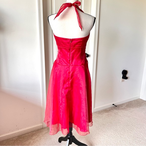 Vintage PHILiP DECAPRIO Embellished Halter Pin Up Formal Dress—SZ. 8 - Picture 8 of 17